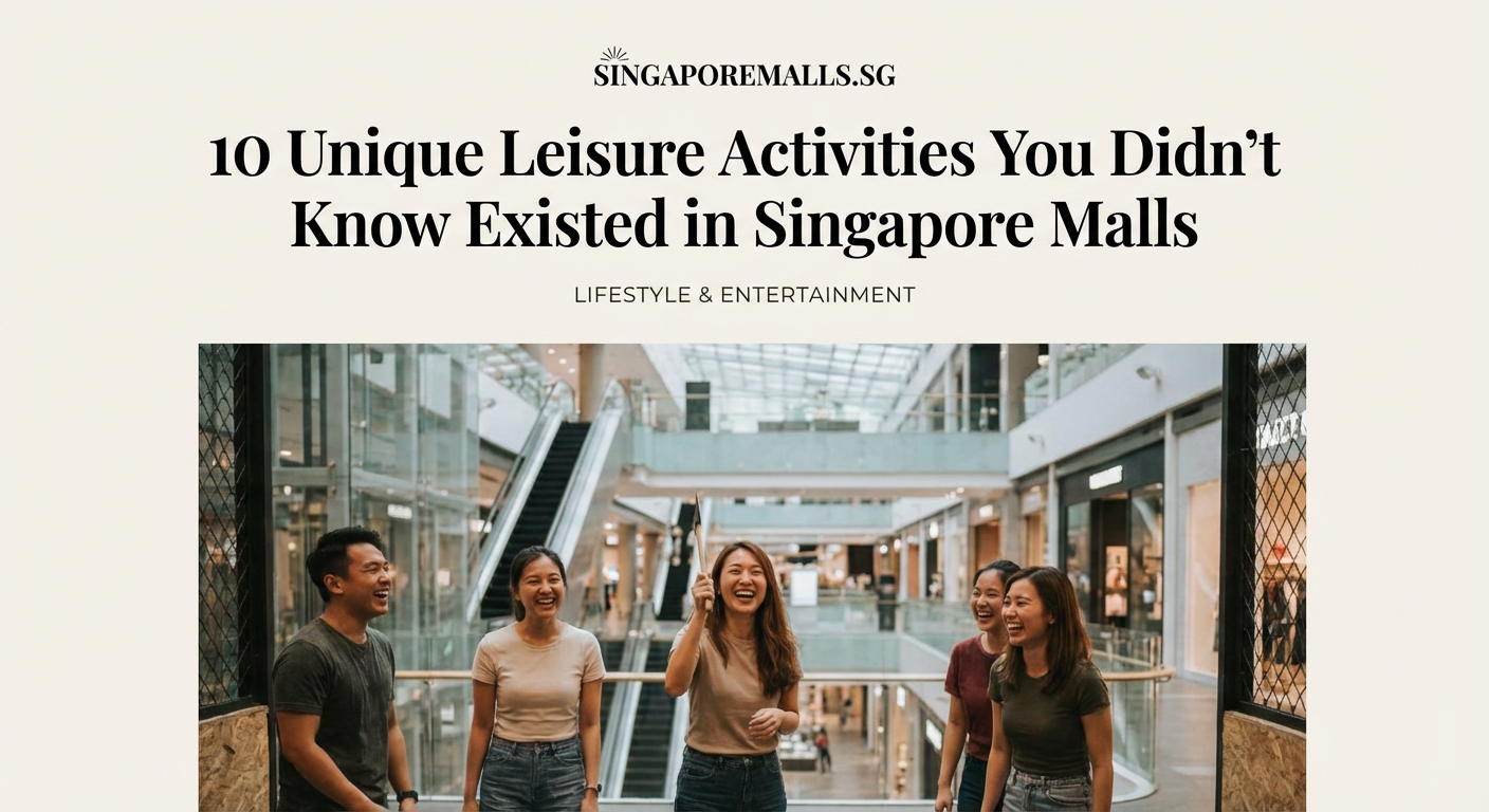 10 Unique Leisure Activities You Didn't Know Existed in Singapore Malls - Illustration 2