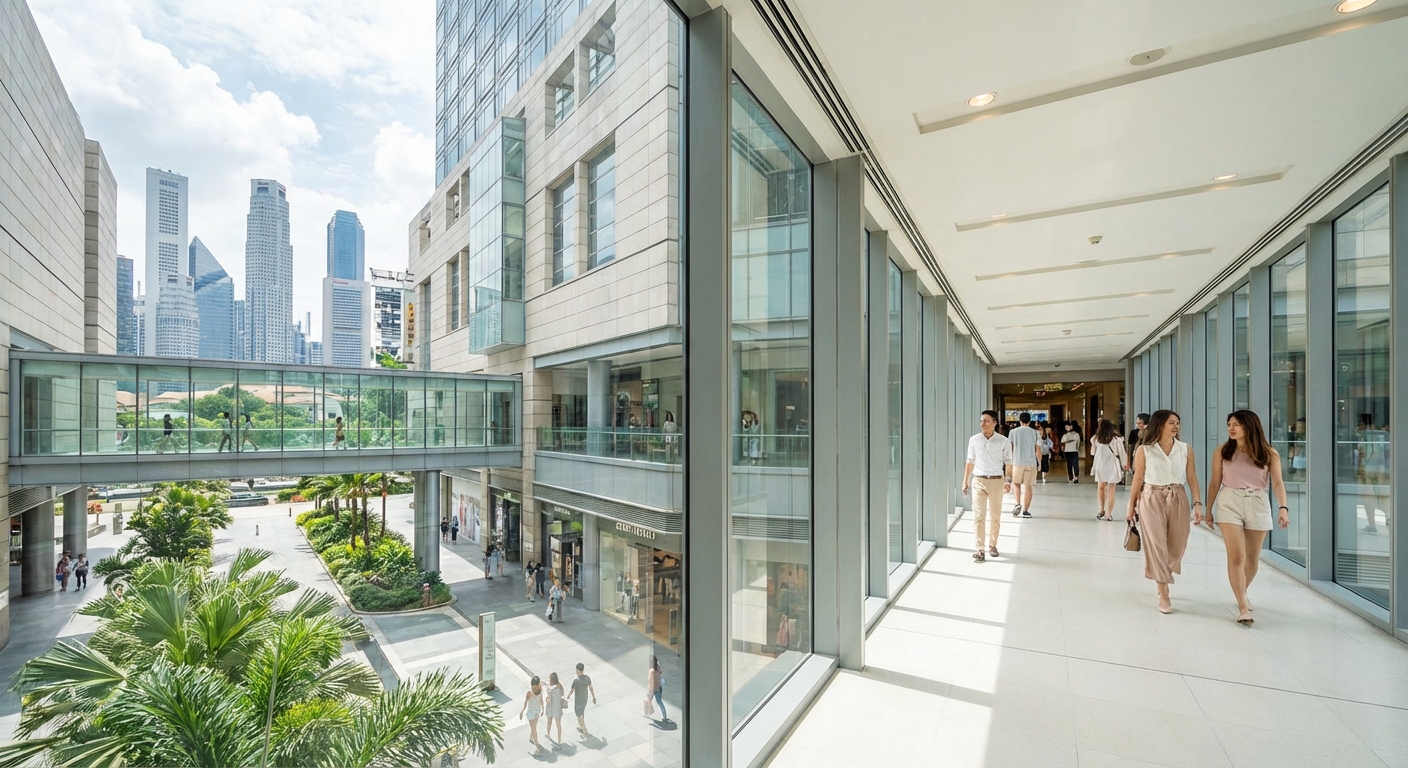 Best Air-Conditioned Walking Routes Between Connected Malls in Singapore