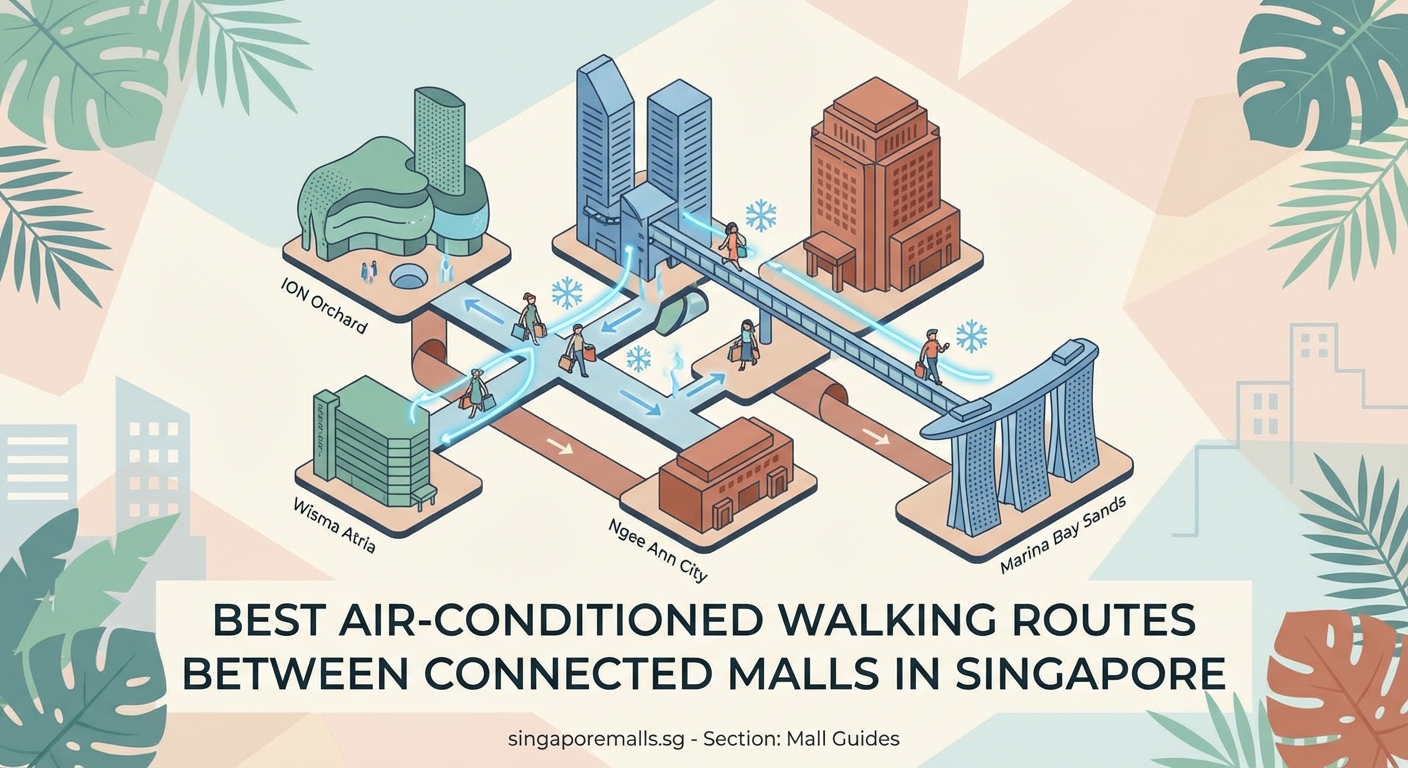 Best Air-Conditioned Walking Routes Between Connected Malls in Singapore — 1