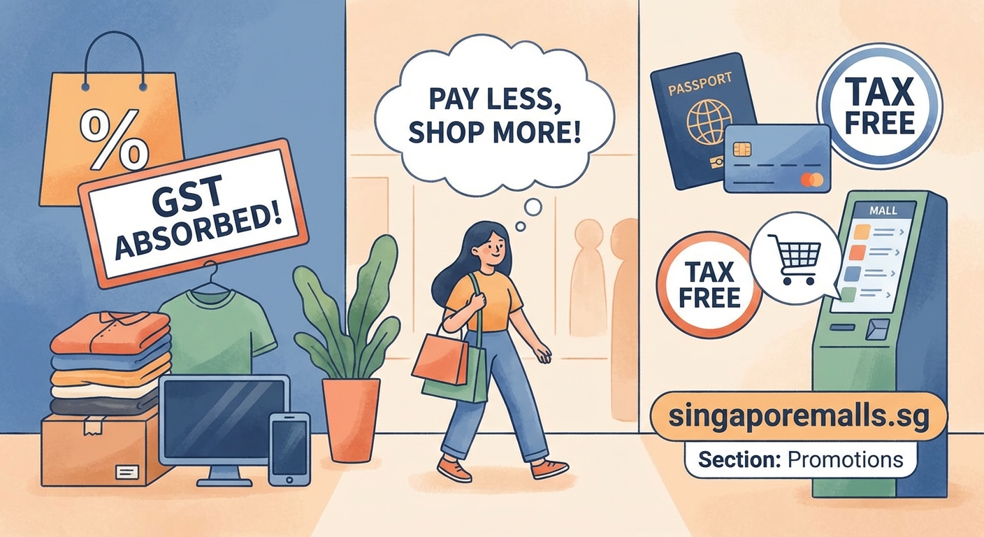 Complete Guide to GST Absorption Sales and Tax-Free Shopping in Singapore Malls — 1
