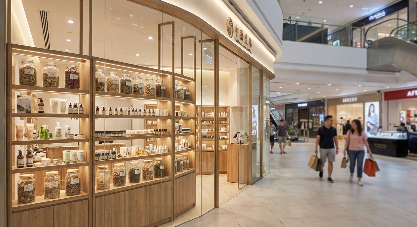 Traditional Chinese Medicine and Holistic Health Shops in Singapore Malls