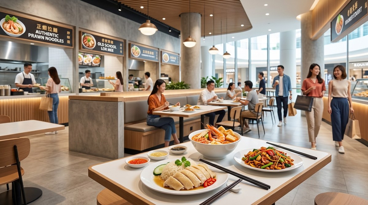 Can You Find Authentic Hawker Food Inside Singapore Shopping Malls?