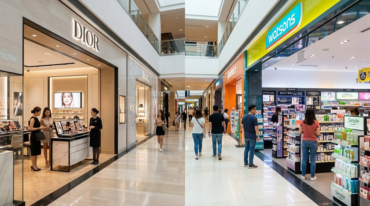 Luxury Beauty Boutiques vs Drugstore Finds: Comparing Beauty Shopping Options at Singapore Malls