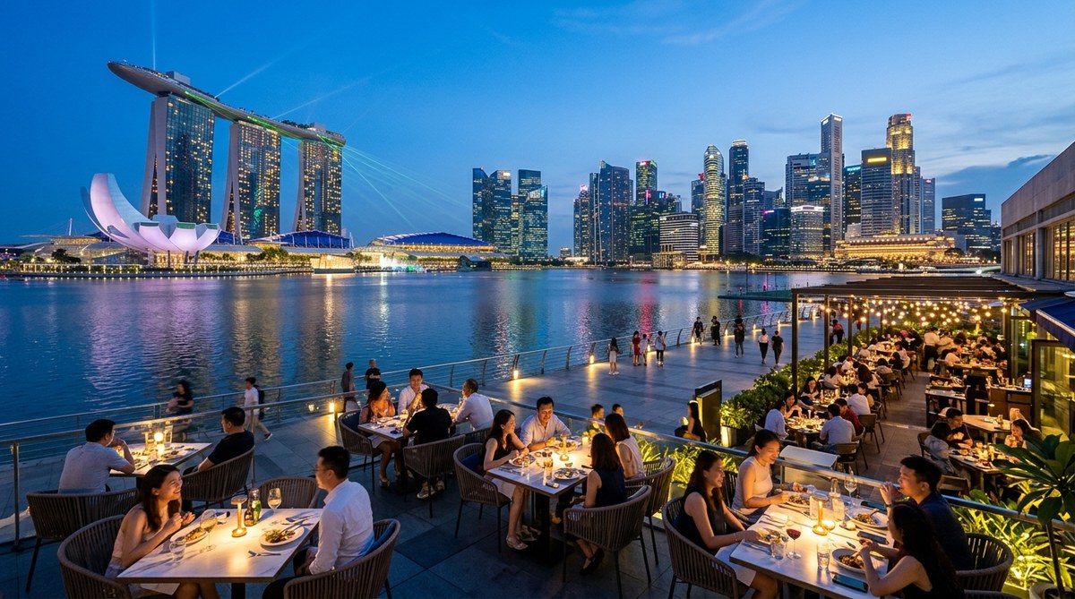 Top 8 Waterfront Dining Restaurants at Marina Bay and Sentosa Malls