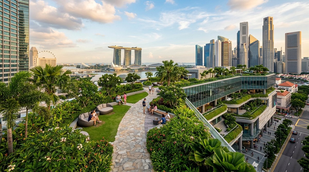 Discover Singapore’s Best Shopping Malls with Stunning Rooftop Gardens