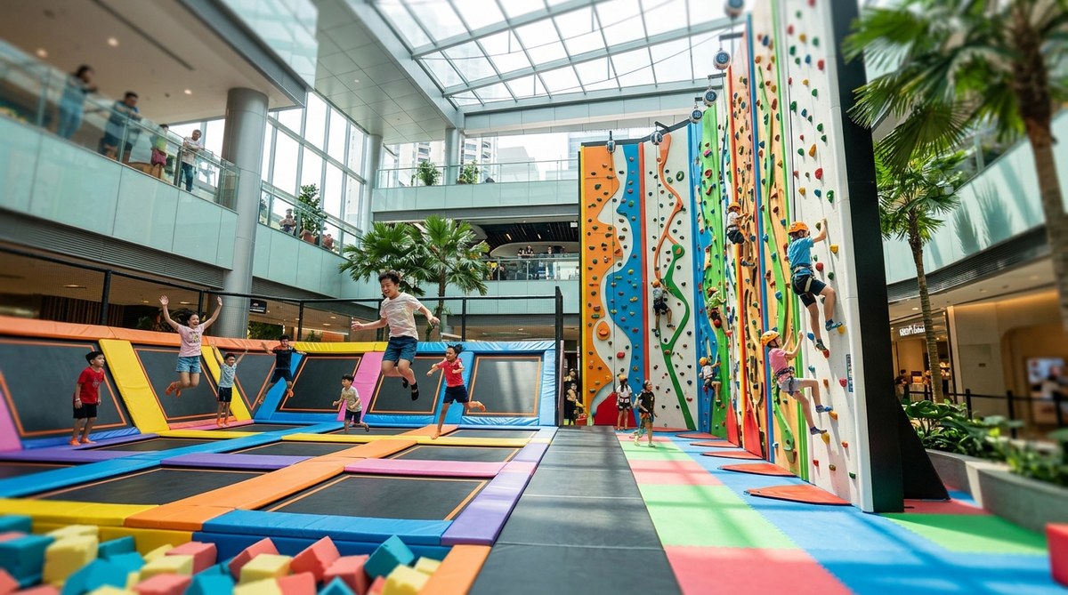 5 Singapore Malls with Indoor Trampolines and Climbing Walls for Active Fun