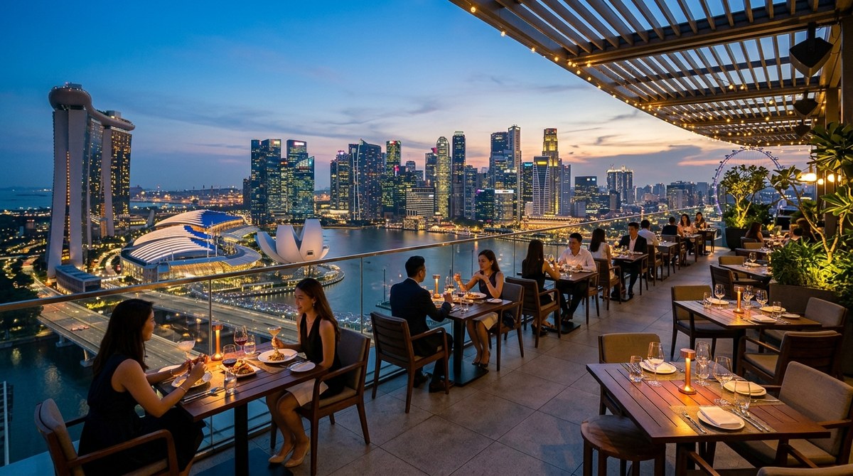 6 Rooftop Restaurants in Singapore Malls Offering Stunning City Views