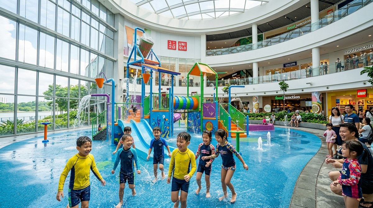 Best Shopping Malls in Singapore with Indoor Water Play Areas for Kids